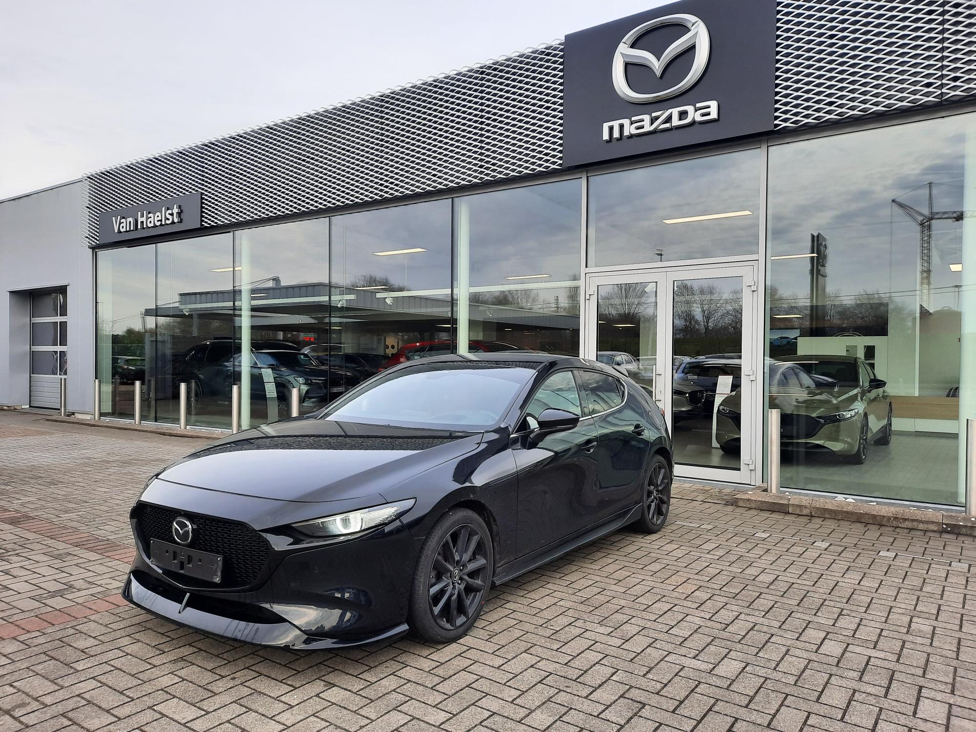 All New Mazda3 5DR Hatchback 2.0L SKYACTIV-X 180 hp Mazda M Hybrid 6MT SKYCRUISE + Burgundy Leather Jet Black